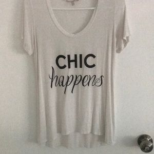 Swoop neck boyfriend t-shirt